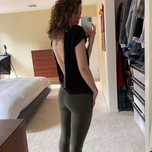 Vintage Designer Classic Cashmere Open Back Sweater - Picture 2 of 5